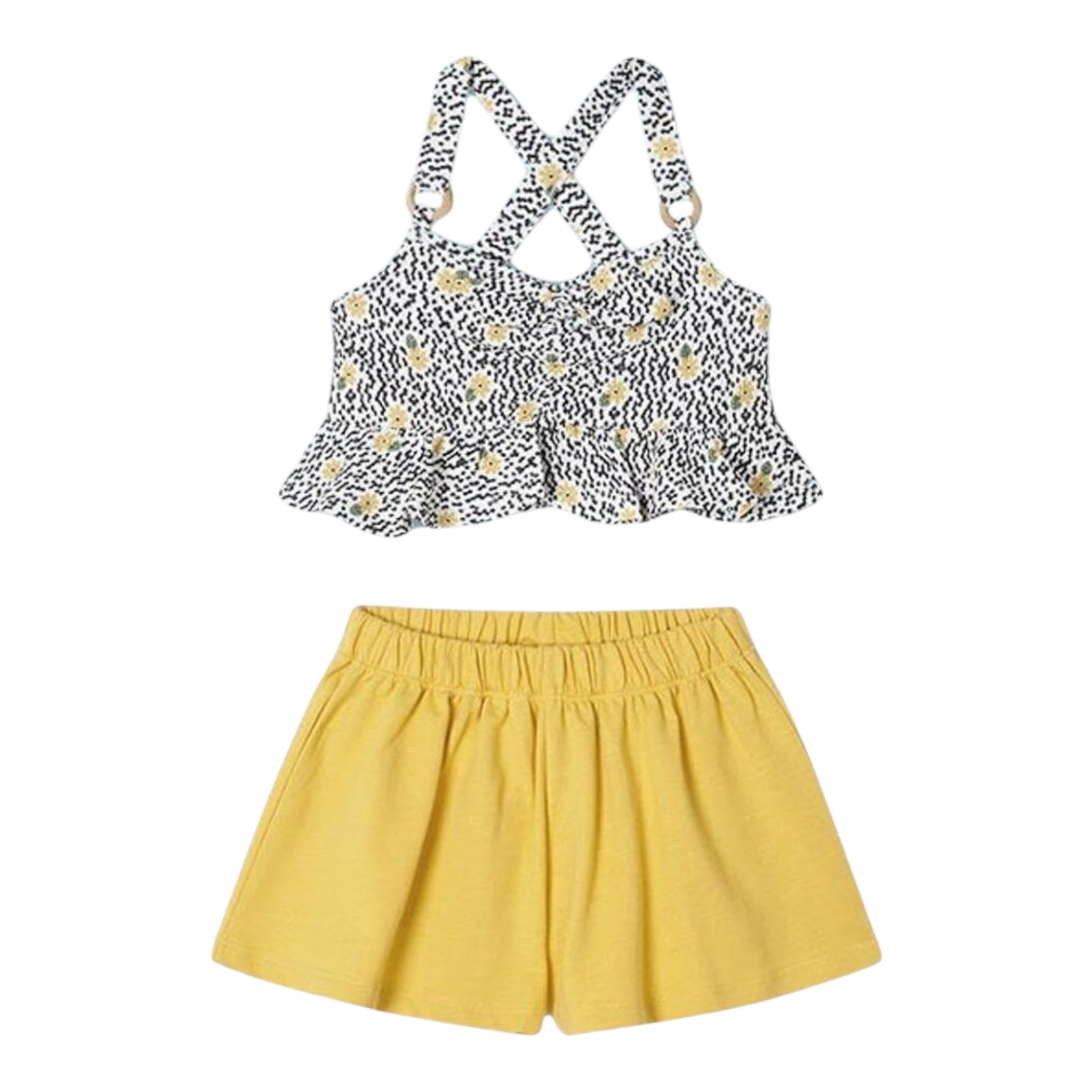 Mayoral Completo 2 Pezzi Top-Short per Bambina 3265 GIALLO MAYORAL 