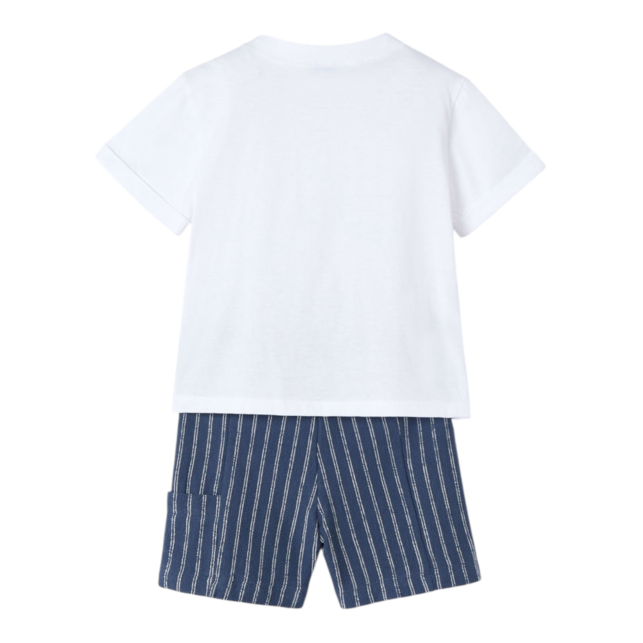 Mayoral Completo 3 Pezzi T-Shirt-Bermuda per Neonato 3603N BIANCO/BLU MAYORAL 