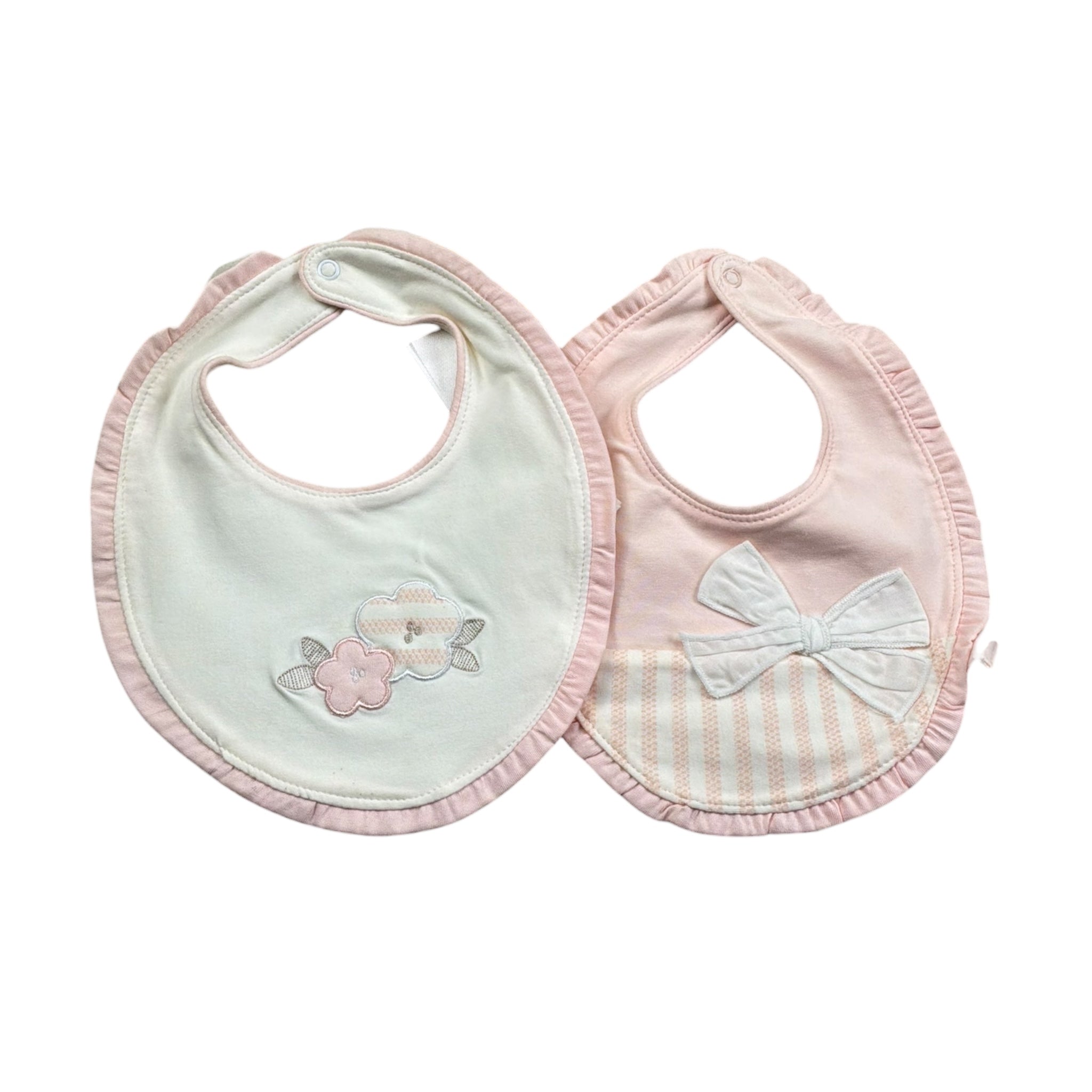Mayoral Set 2 Pezzi Bavetta Bicolore per Neonata 9095 BIANCO/ROSA MAYORAL 