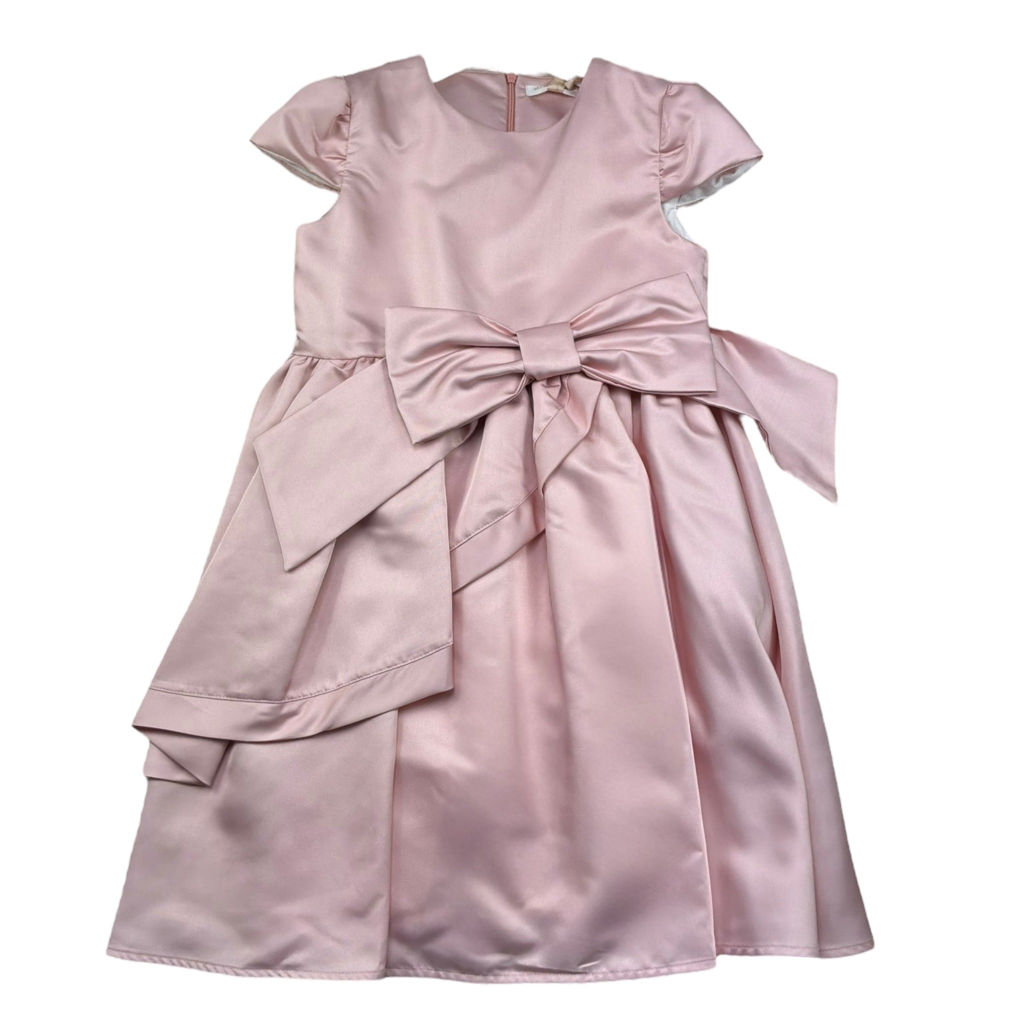 Meilisa Bai Abito Cerimonia Tinta Unita Mezza Manica per Bambina FL6268 ROSA MEILISA BAI 