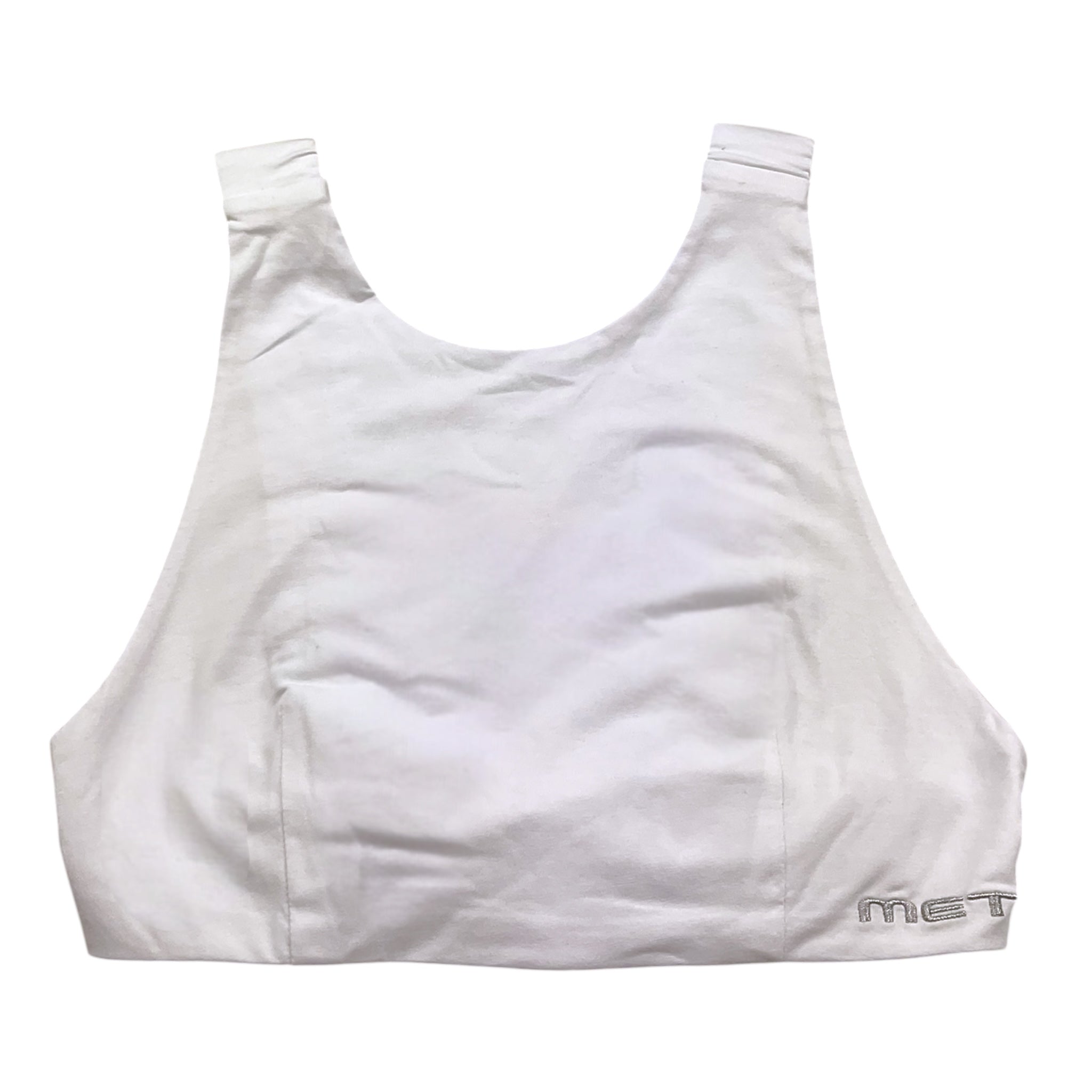 Met Top Tinta Unita con Elastico per Bambina ME162 BIANCO MET 