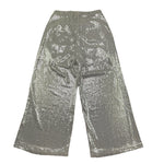 Met Pantalone Tinta Unita con Girovita Regolabile per Bambina ME335 ARGENTO MET 