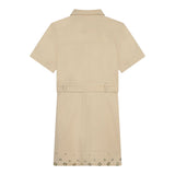 Michael Kors Abito Mezza Manica tinta unita Beige per Bambina R30020 BEIGE MICHAEL KORS 