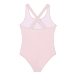 Michael Kors Costume Intero Tinta Unita con Stampa per Bambina R30302 ROSA MICHAEL KORS 