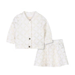 Michael Kors Completo 2 Pezzi Felpa-Gonna tinta unita Panna per Neonata R30306 PANNA MICHAEL KORS 