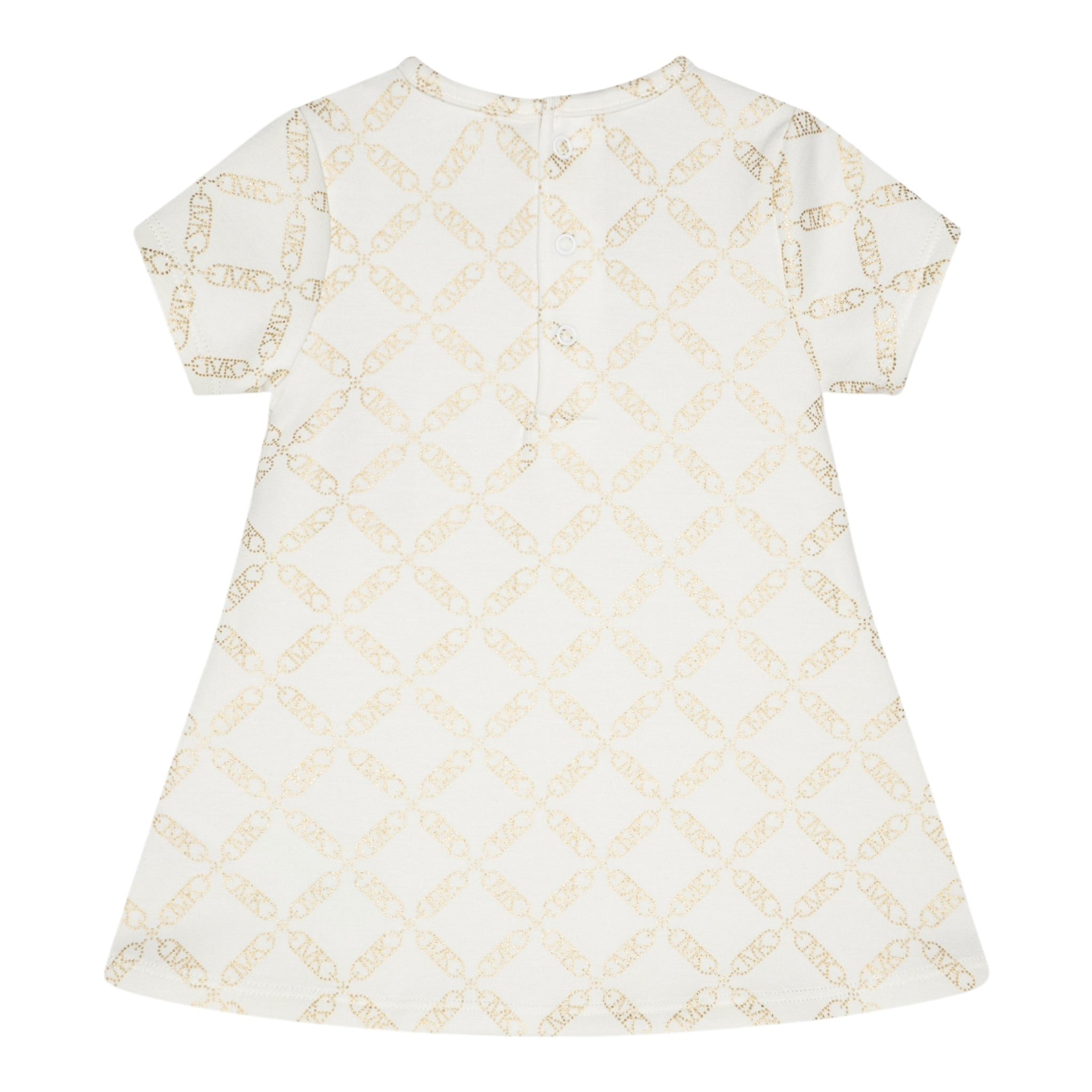 Michael Kors Abito Mezza Manica Girocollo Logato Panna per Bambina R30311JXX PANNA MICHAEL KORS 