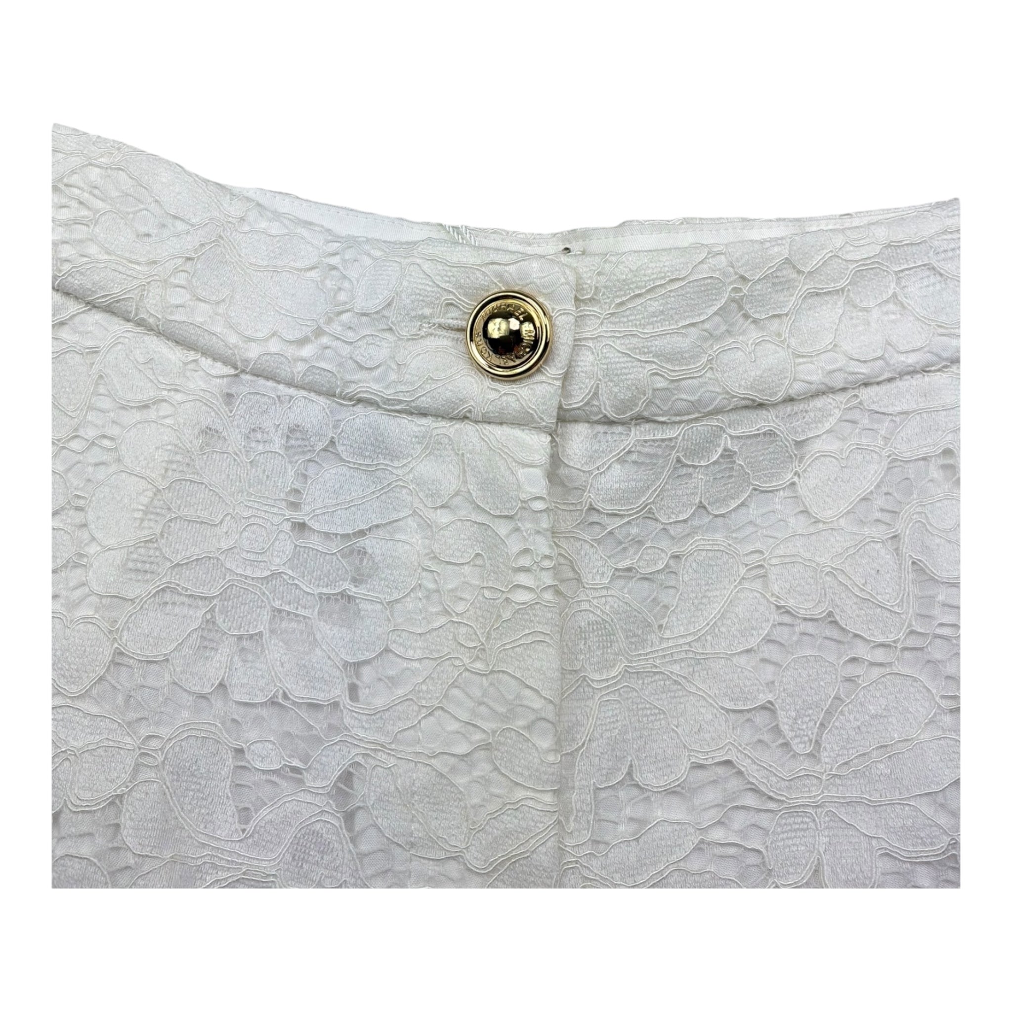 Michael Kors Short Tinta Unita con Ricami per Bambina R30413X BIANCO MICHAEL KORS 