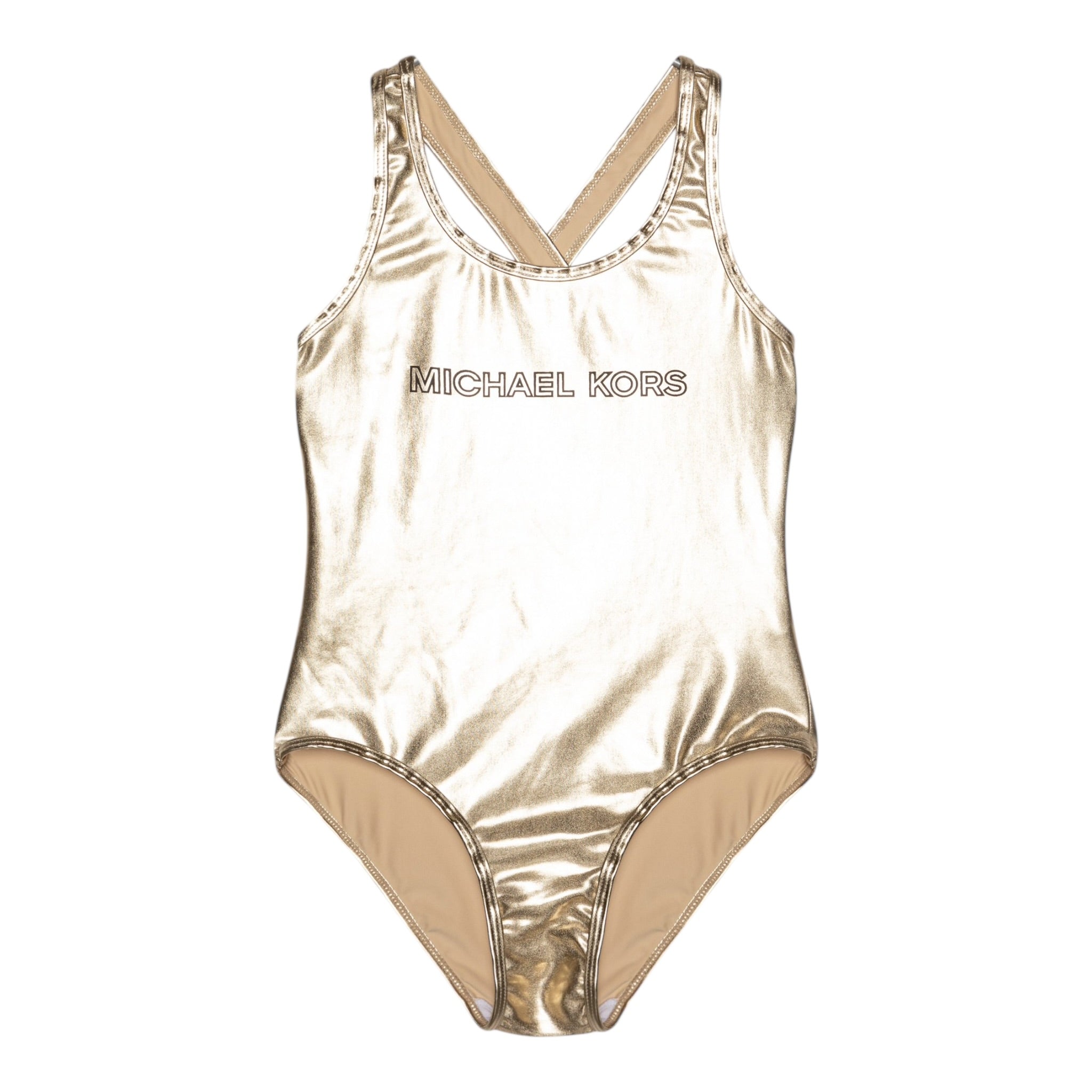 Michael Kors Costume Tinta Unita con Logo per Bambina R30427X ORO MICHAEL KORS 