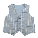 Mini Banda Gilet Tinta Unita per Neonato 38697 AZZURRO MINI BANDA 