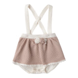 Mini Banda Completo 3 Pezzi Cardigan-Coulotte-Shirts per Neonata 3B748 BEIGE MINI BANDA 