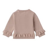 Mini Banda Cardigan tinta unita con Bottoni Fiori Sabbia per Neonata 3B762XX SABBIA MINI BANDA 