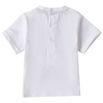 Minibanda T-Shirt Girocollo Tinta Unita con Stampa per Neonato 3B613 BIANCO MINIBANDA 