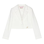 Miss Blumarine Giacca Tinta Unita per Bambina IA4019 PANNA MISS BLUMARINE 