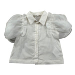 Miss Grant Camicia Mezza Manica Tinta Unita per Neonata MG1238 BIANCO MISS GRANT 