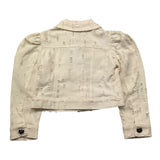 Miss Grant Giubbino In Denim Tinta Unita per Bambina MG1279 PANNA MISS GRANT 