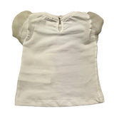 Miss Grant T-Shirt Girocollo Tinta Unita con Stampa per Neonata MG1292 BIANCO MISS GRANT 