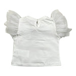 Miss Grant T-Shirt Girocollo tinta unita con Applicazioni Bianco per Bambina MG1335XJ BIANCO MISS GRANT 