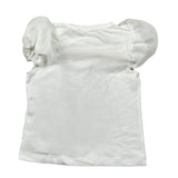 Miss Grant T-Shirt Girocollo tinta unita con Stampa Bianco per Bambina MG1358 BIANCO MISS GRANT 