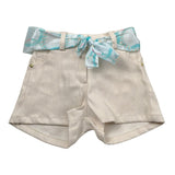 Miss Grant Short tinta unita con Elastico In Vita Beige per Neonata MG1362 BEIGE MISS GRANT 