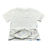 Miss Grant T-Shirt Girocollo tinta unita con Stampa Bianco per Neonata MG237 BIANCO MISS GRANT 