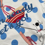 Miss Grant T-Shirt Girocollo tinta unita con Stampa Bianco per Bambina MG237J BIANCO MISS GRANT 