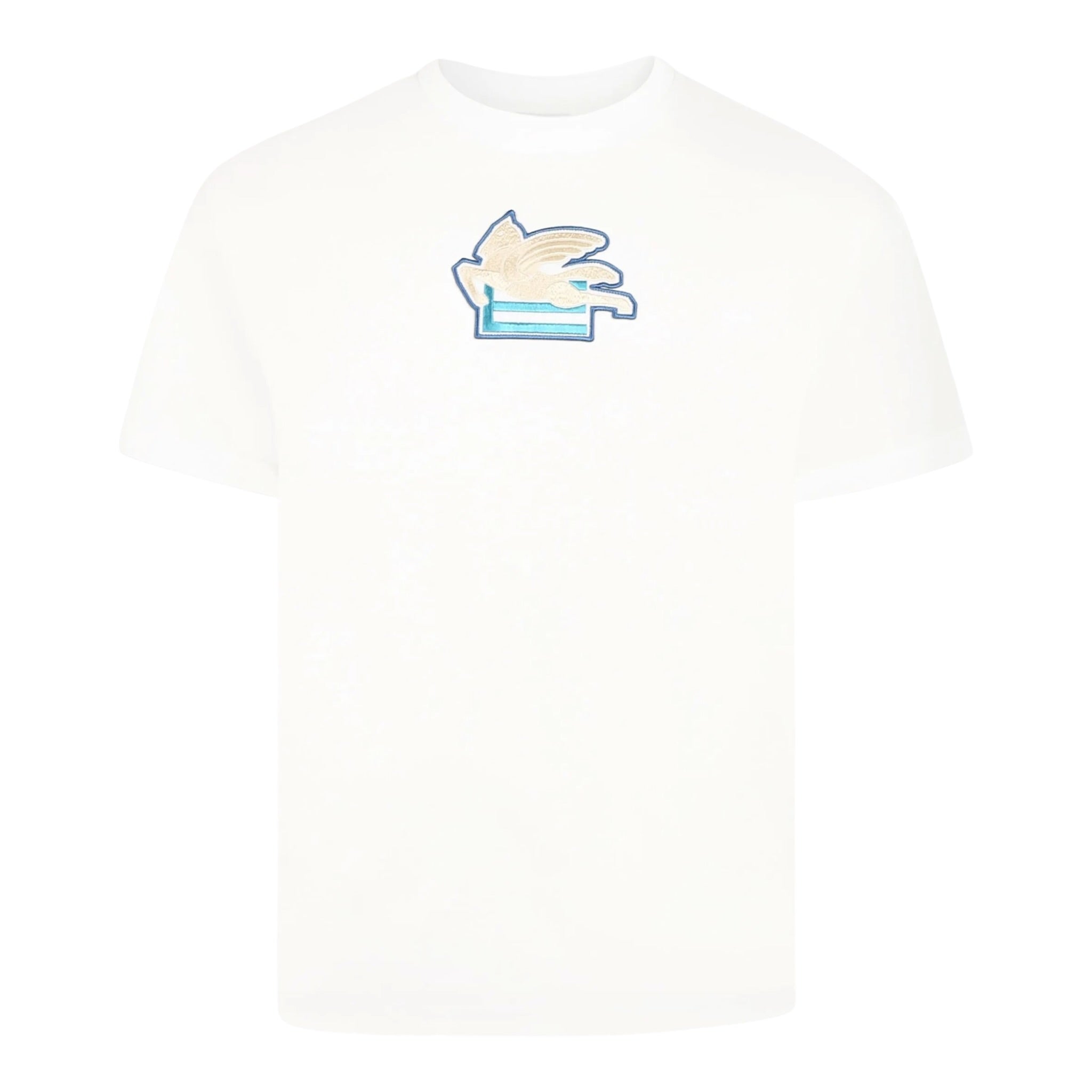 Missoni T-Shirt Girocollo Tinta Unita con Stampa per Bambino GW8P51 BIANCO MISSONI 