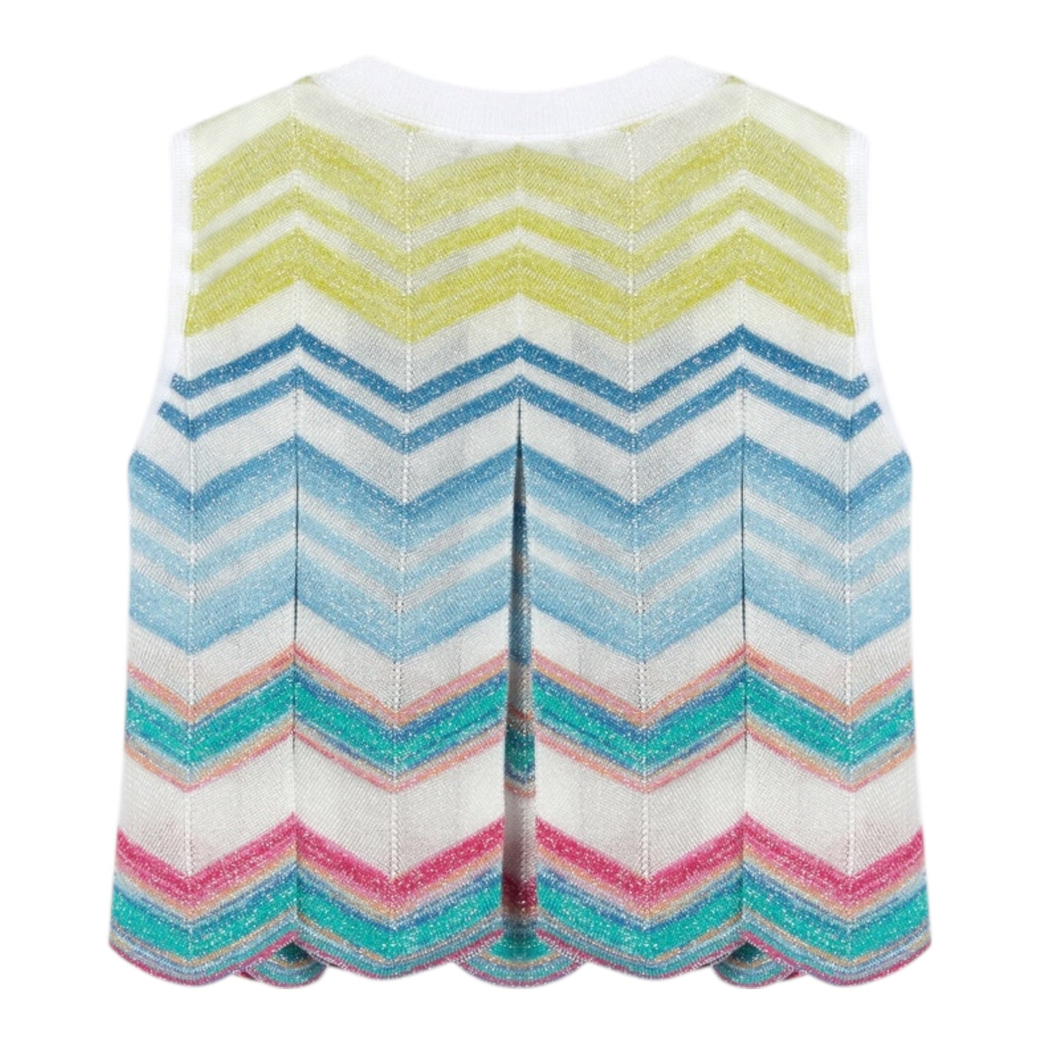 Missoni Top Giromanica Stampa Fantasia per Bambina MU0A32 BIANCO MISSONI 