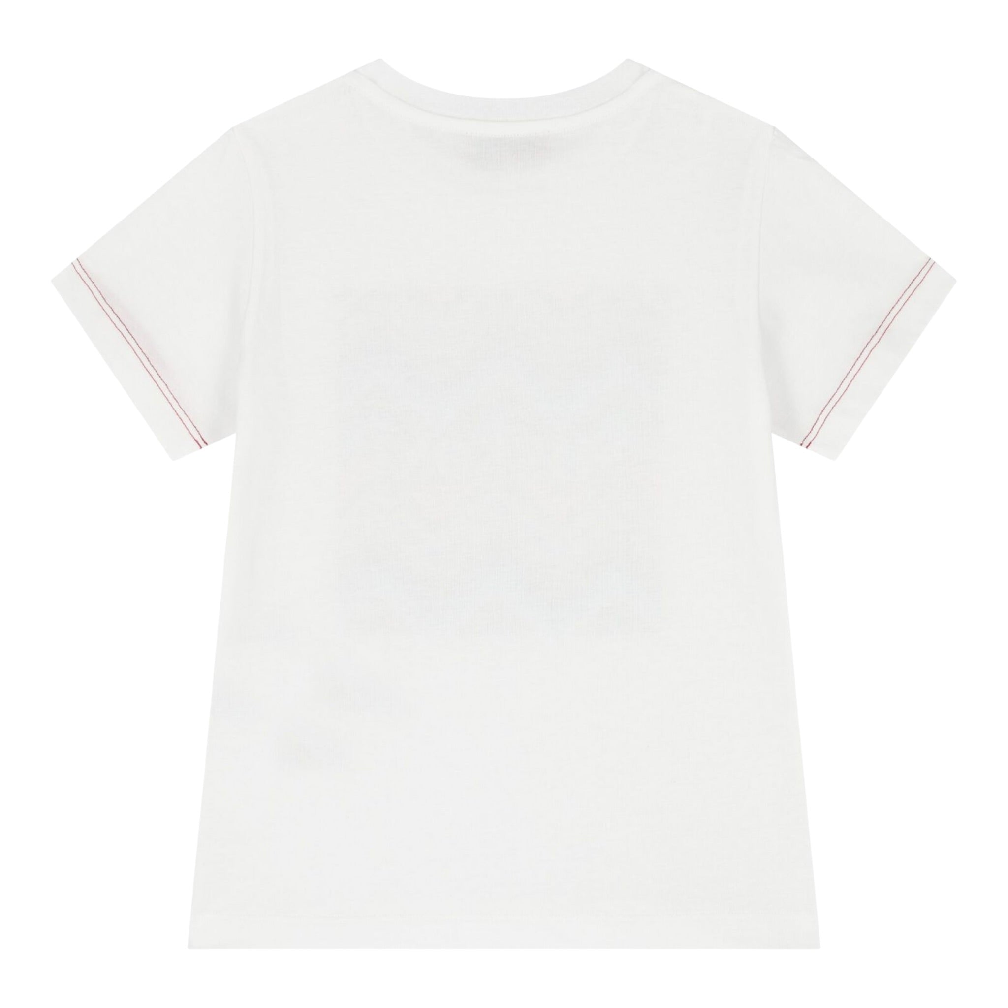 Missoni T-Shirt Girocollo Tinta Unita con Stampa per Bambino MV8P21 BIANCO MISSONI 