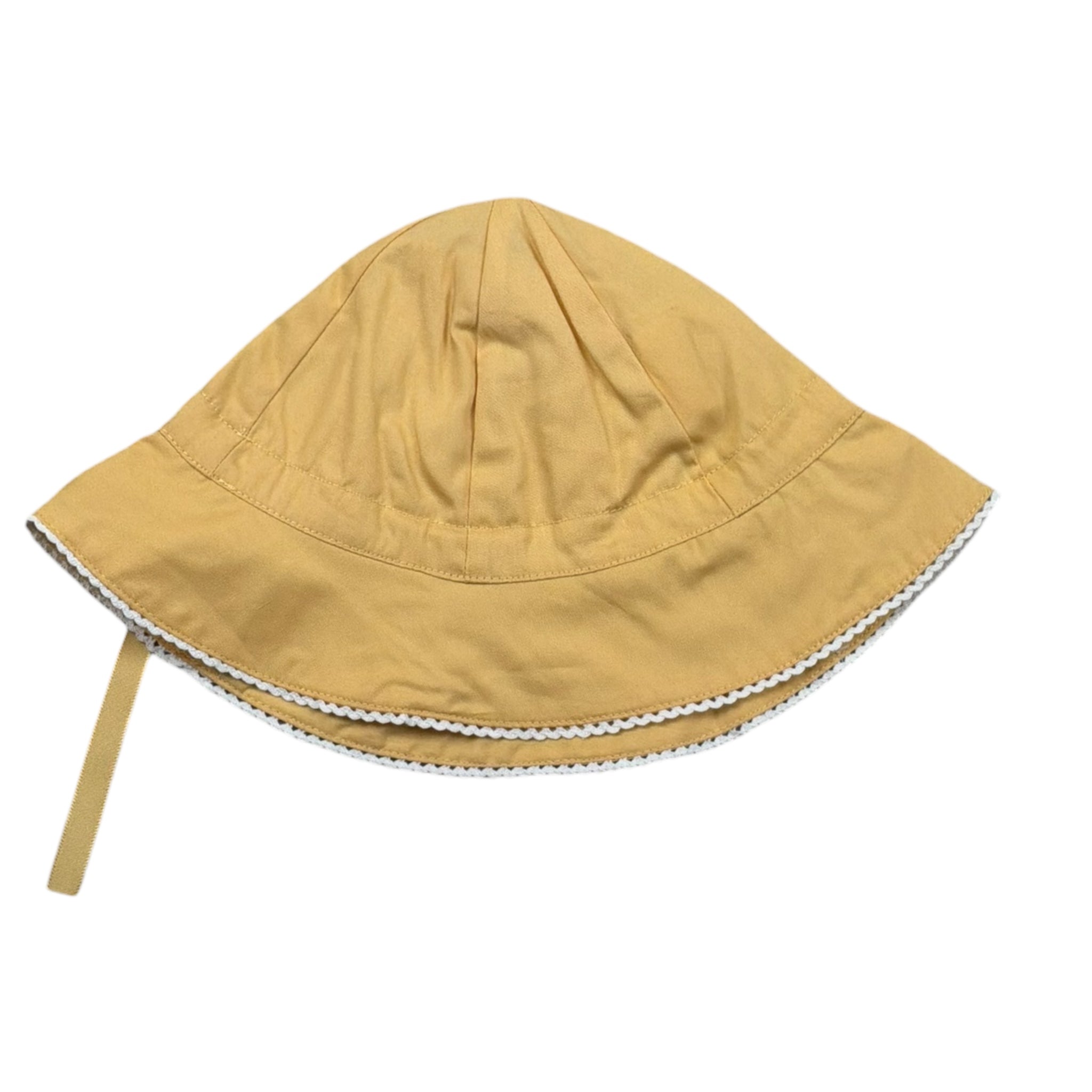 Monnëka Cappello Modello Pescatore Tinta Unita per Neonata 082024 GIALLO Monnëka 