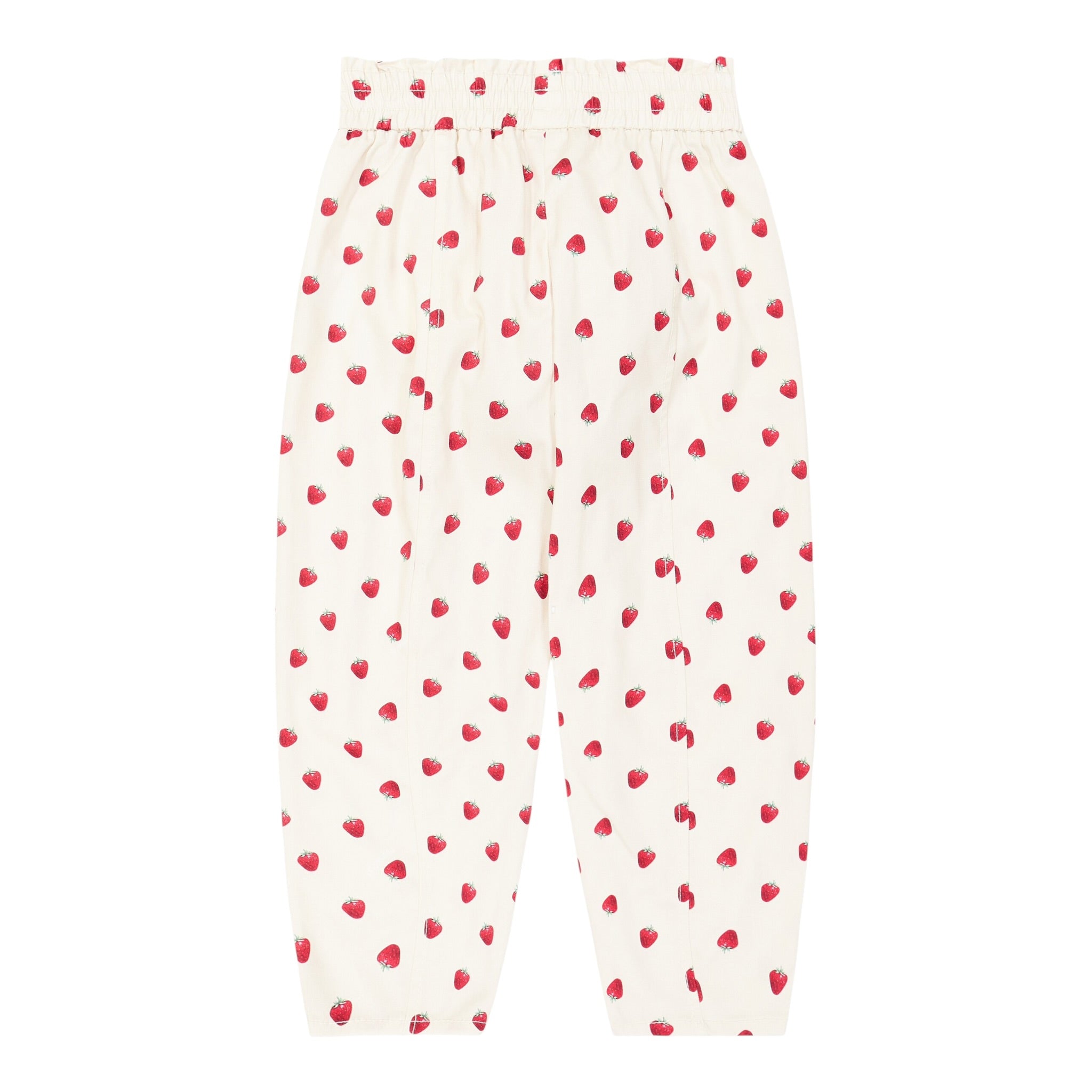 Monnalisa Pantalone tinta unita con Stampa Fragole Beige per Bambina 11C420 BEIGE MONNALISA 