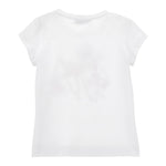 Monnalisa T-Shirt Girocollo Tinta Unita Stampa Bamby per Bambina 11E612 BIANCO MONNALISA 