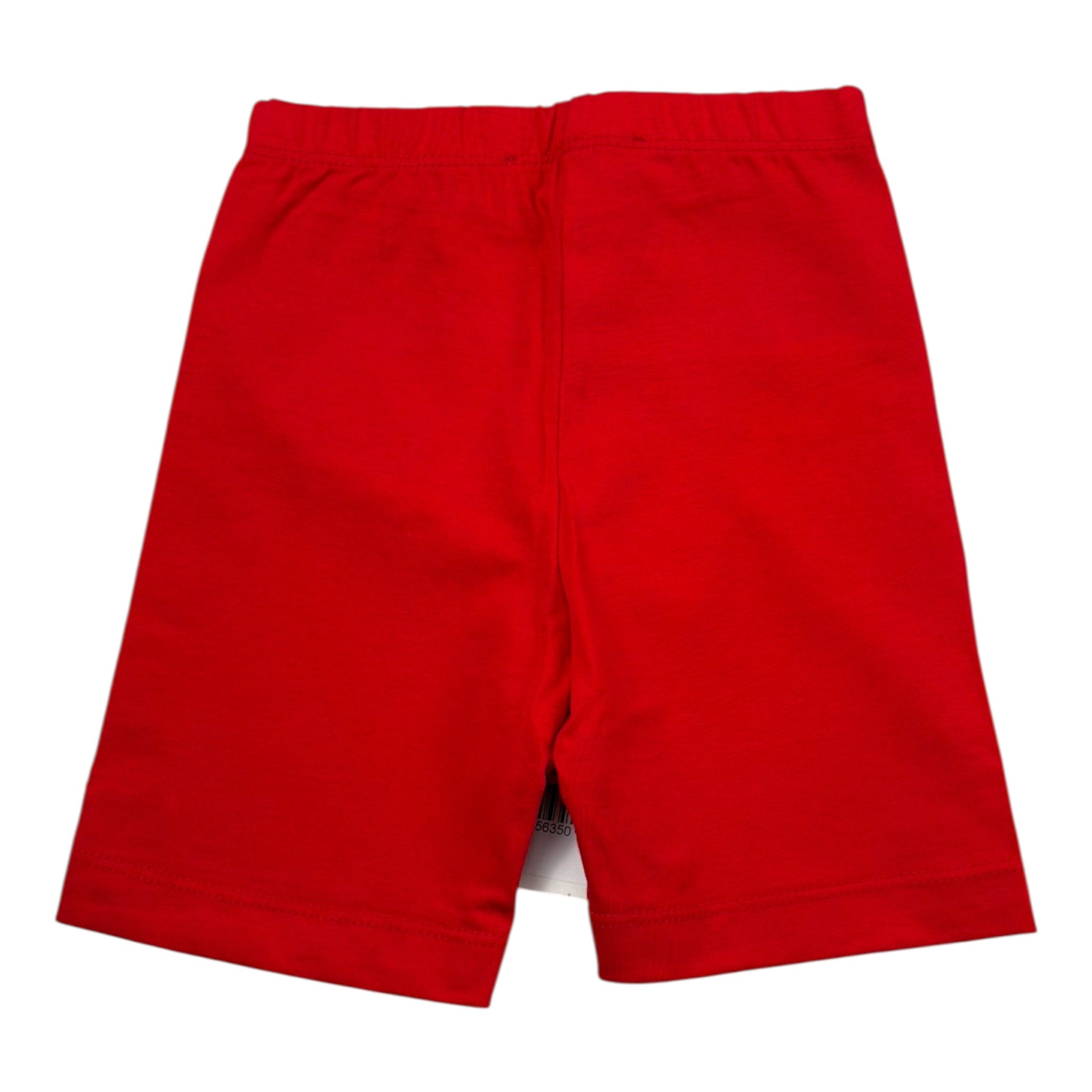 Monnalisa Leggins Modello Ciclista Tinta Unita per Bambina 17E400 ROSSO MONNALISA 