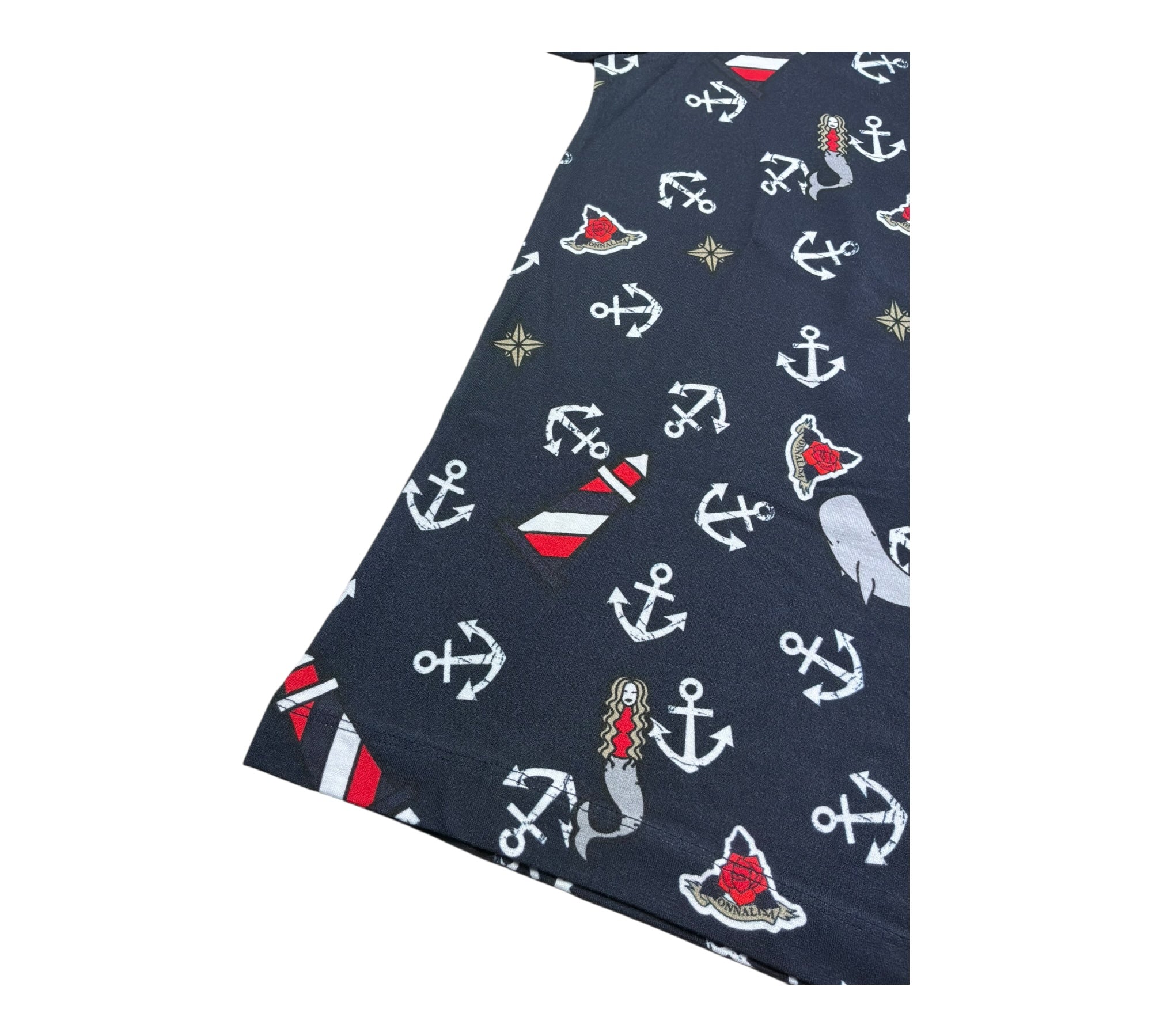 Monnalisa T-Shirt Girocollo Tinta Unita con Stampa per Bambino 253601 BLU MONNALISA 