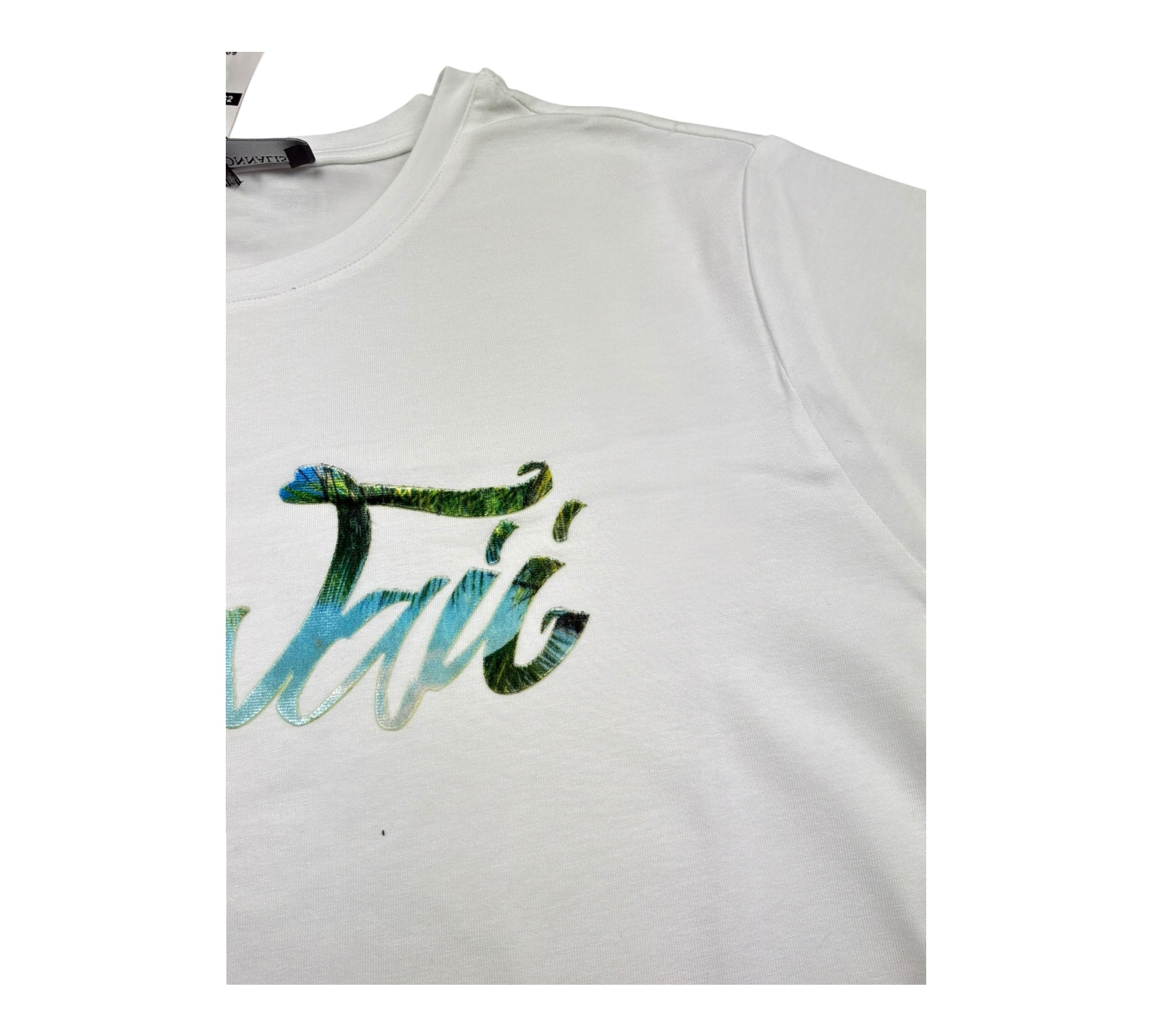 Monnalisa T-Shirt Girocollo Tinta Unita con Stampa per Bambino 253609 BIANCO MONNALISA 