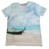 Monnalisa T-Shirt Girocollo Tinta Unita con Stampa per Bambino 253612 MULTICOLOR MONNALISA 