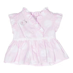 Monnalisa Camicia Mezza Manica Tina Unita per Neonata 31A301 BIANCO MONNALISA 