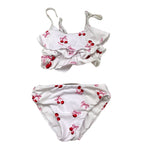 Monnalisa Costume 2 Pezzi Fascia-Slip Tinta Unita con Stampa per Neonata 39C045 BIANCO MONNALISA 