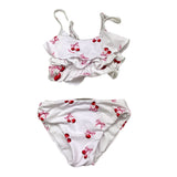 Monnalisa Costume 2 Pezzi Fascia-Slip Tinta Unita con Stampa per Neonata 39C045 BIANCO MONNALISA 