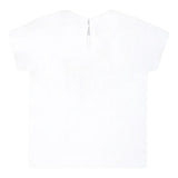 Monnalisa T-Shirt Tinta Unita Girocollo con Stampa Rapunzel per Bambina 39C615 BIANCO MONNALISA 
