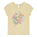 Monnalisa T-Shirt Girocollo Tinta Unita Stampa  per Neonata 39E612 GIALLO MONNALISA 