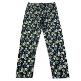 Monnalisa Leggins Tinta Unita Fantasia Floreale per Bambina 413410 NERO MONNALISA 