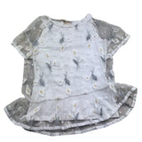 Monnalisa Camicia Velata Tinta Unita con Canotta per Bambina 711611 BIANCO MONNALISA 