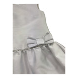 Monnalisa Abito Cerimonia Tinta Unita Giromanica per Bambina 711922 BIANCO MONNALISA 