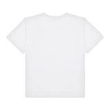 Moschino T-Shirt Tinta Unita con Stampa per Bambina HAM06R BIANCO MOSCHINO 