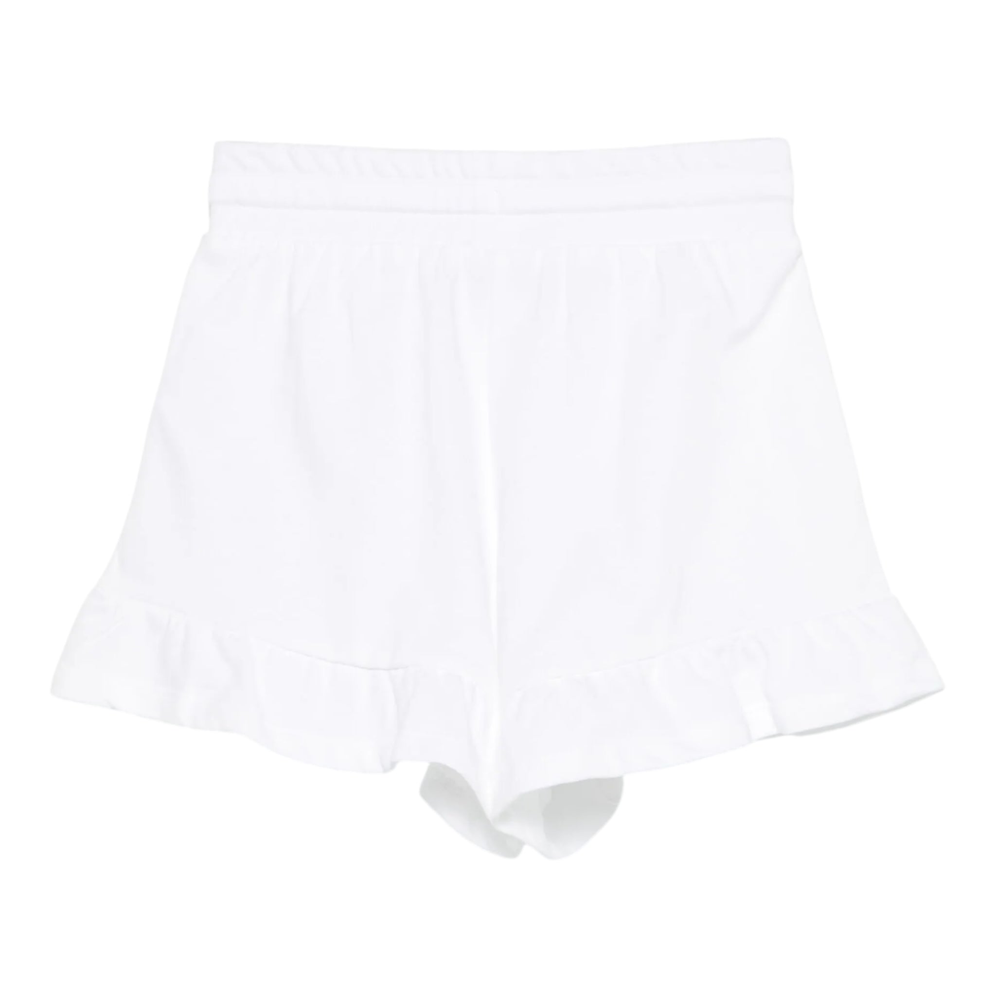 Moschino Short In Felpa Tinta Unita con Stampa per Bambina HAQ014L BIANCO MOSCHINO 