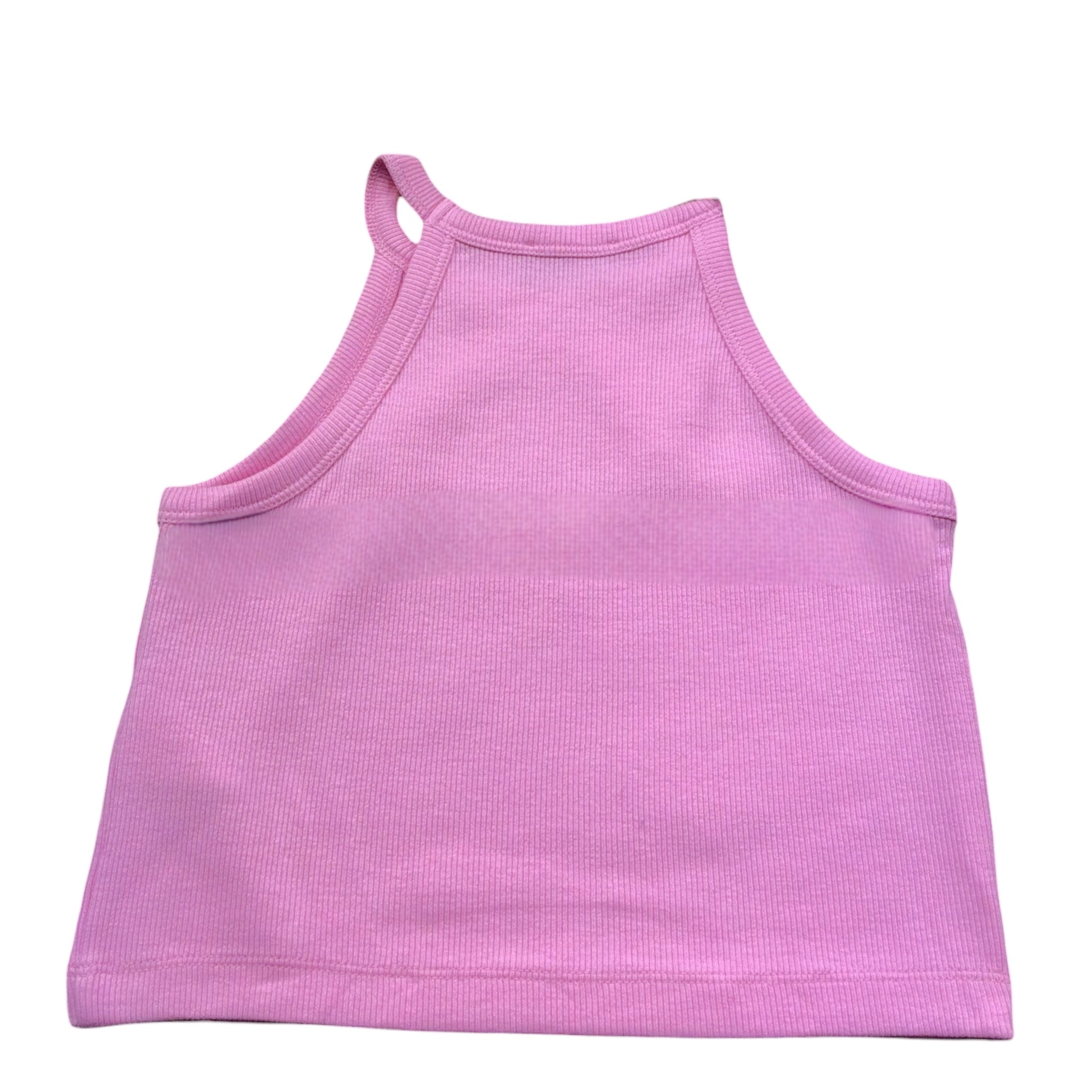 Moschino Canotta Tinta Unita con Stampa per Bambina HDM06Z ROSA MOSCHINO 