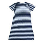Moschino Abito Bicolore con Fantasia A Righe per Bambina HDV0HN BIANCO/BLU MOSCHINO 