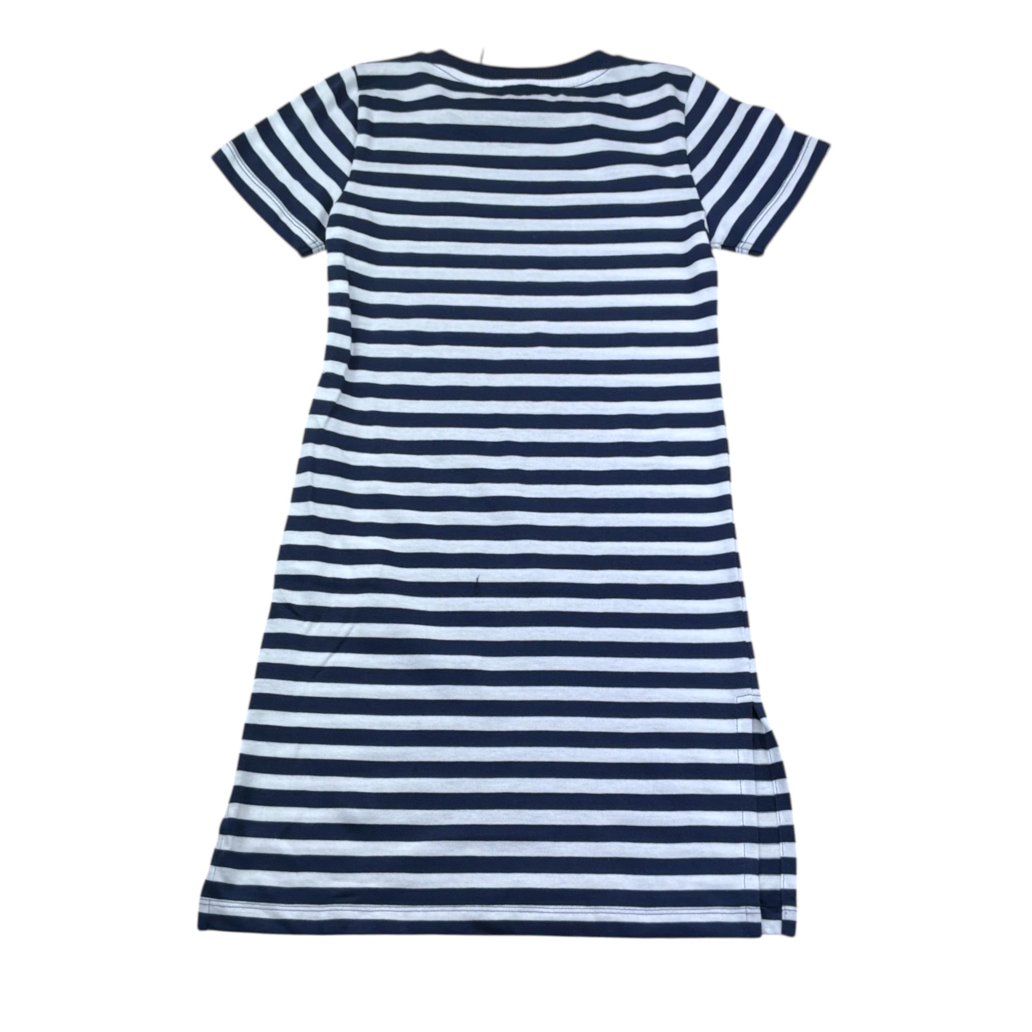 Moschino Abito Bicolore con Fantasia A Righe per Bambina HDV0HN BIANCO/BLU MOSCHINO 