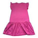 Moschino Abito Tinta Unita Mezza Manica con Stampa per Bambina HDV0HP FUXIA MOSCHINO 