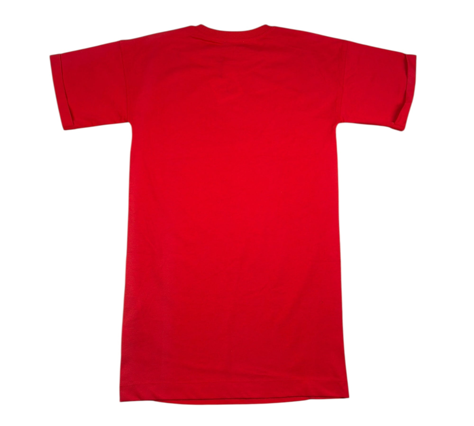 Moschino Abito Mezza Manica Tinta Unita con Stampa per Bambina HDV0HT ROSSO MOSCHINO 